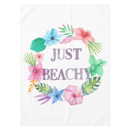 Tropisch thema Tablecloth Beach House Florida Tafelkleed (Voorkant)