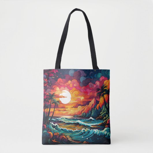 Tropisch thema tote bag (Voorkant)