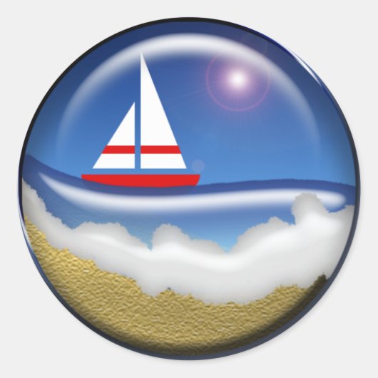 Tropisch thema Wedding Envelope Sticker (Voorkant)