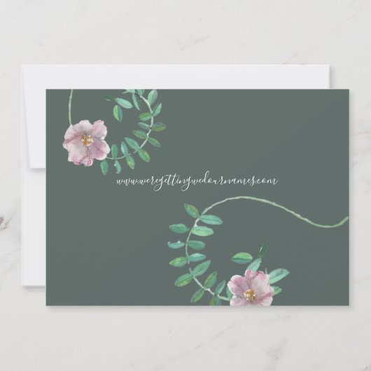 Tropisch thema zomer bruiloft uitnodiging (Achterkant)