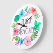 Tropisch themaklok voor Beach House Florida Home Grote Klok (Hoek)