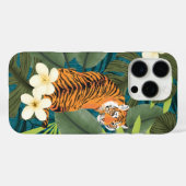 Tropisch Tiger Hawaiian Palm Oerwoud Blauwgroen Case-Mate iPhone Case (Achterkant (horizontaal))