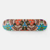 Tropisch Tiki Kaleidoscope Patroon Persoonlijk Skateboard (Horizontaal)