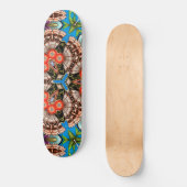 Tropisch Tiki Kaleidoscope Patroon Persoonlijk Skateboard (Voorkant)