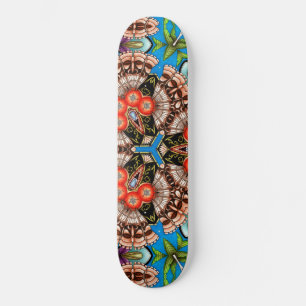 Tropisch Tiki Kaleidoscope Patroon Persoonlijk Skateboard