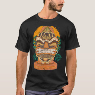 Tropisch Tiki Masker Hawaiian Totem Luau Polynesia T-shirt