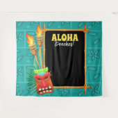 Tropisch Tiki Zomer Luau Feest Fotobehang Wandkleed (Voorkant (horizontaal))
