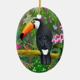 Tropisch Toco Toucan Bird Ornament