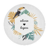 Tropisch Toekan Botanisch Koppel Snijplank (Voorkant)