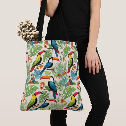 Tropisch Toekanendak Tote Bag (Dichtbij)