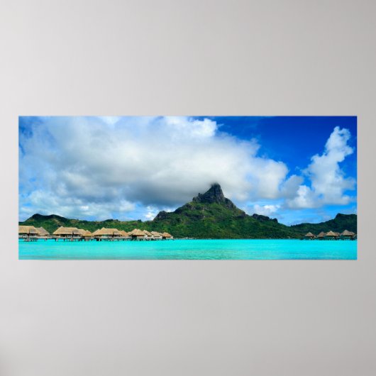 Tropisch toeval op het poster van Bora Bora panora (Voorkant)