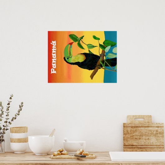 Tropisch Toucan Bird Poster (Keuken)