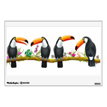 Tropisch Toucan Birds Wall Decal