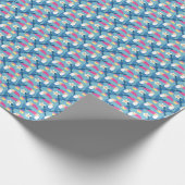 Tropisch toucan: levendig bloemenpatroon. cadeaupapier (Hoek)