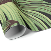 Tropisch  toucan, palmbladeren, bloemnaadloos cadeaupapier (Rol Hoek)