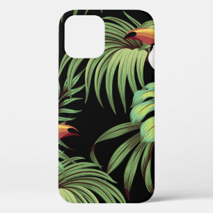 Tropisch toucan, palmbladeren, bloemnaadloos Case-Mate iPhone case