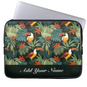 Tropisch Toucan Patroon Laptop Sleeve (Voorkant)