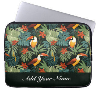 Tropisch Toucan Patroon Laptop Sleeve