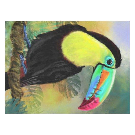 Tropisch Toucan tafelkleed (Voorkant (Horizontaal))