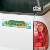 Tropisch Treasureiland Bumpersticker (Op Truck)
