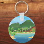 Tropisch Treasureiland Sleutelhanger (Voorkant)