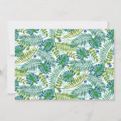 Tropisch Tropen Loof | Bewaar de Datum Fotokaart Kaart (Achterkant)