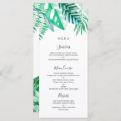 tropisch trouwmenu, tropisch menu (Voorkant / Achterkant)