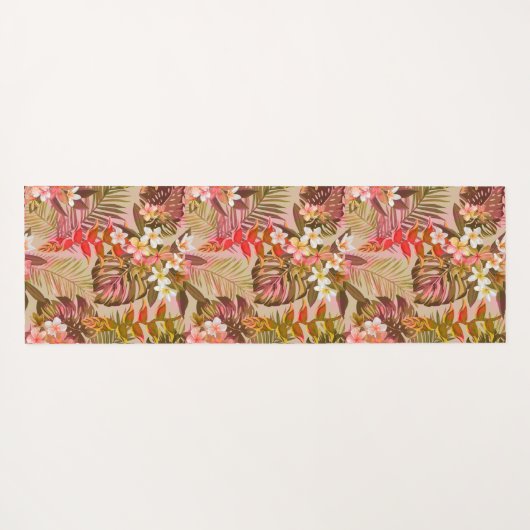  tropisch tuinpatroon omkeerbaar yogamat (Achterkant (horizontaal))