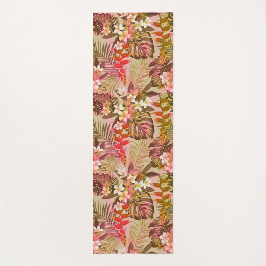  tropisch tuinpatroon omkeerbaar yogamat (Achterkant)