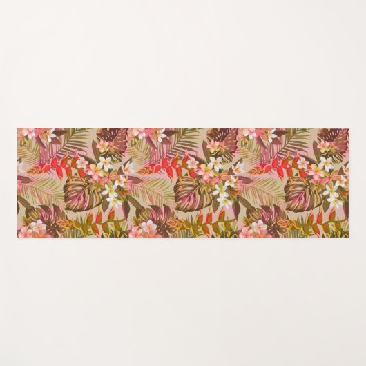  tropisch tuinpatroon omkeerbaar yogamat (Voorkant (horizontaal))