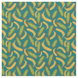 Tropisch Turquoise Banana Leaf Pattern Stof