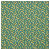 Tropisch Turquoise Banana Leaf Pattern Stof (Swatch)