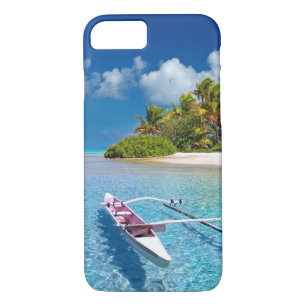 Tropisch Turquoise Beach Boat Island iPhone 8/7 Hoesje