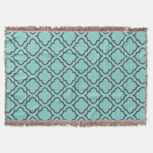 Tropisch Turquoise Bedroom Throw Blanket Deken