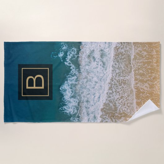 Tropisch Turquoise Blauw Zee Sandy Beach Florida Strandlaken (Voorkant)