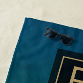 Tropisch Turquoise Blauw Zee Sandy Beach Florida Strandlaken (In situ)