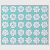 Tropisch Turquoise Inpakpapier (Vlak)