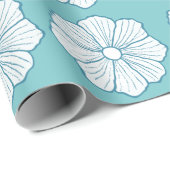 Tropisch Turquoise Inpakpapier (Rol Hoek)