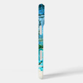 Tropisch Turquoise Ocean Blue & Seaweed Green Case-Mate iPhone Case (Achterkant / Rechts)