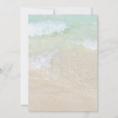 tropisch turquoise Vrijgezellenfeest Kaart (Achterkant)