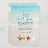 tropisch turquoise Vrijgezellenfeest Kaart (Voorkant / Achterkant)