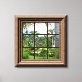 Tropisch Uitzicht Canvas voor ruiten (Voorkant)