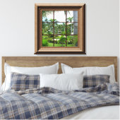 Tropisch Uitzicht Canvas voor ruiten (Insitu (Slaapkamer))