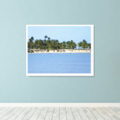 Tropisch uitzicht canvasprint canvas afdruk (Insitu (Houten vloer))
