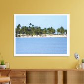 Tropisch uitzicht canvasprint canvas afdruk (Insitu (Woonkamer))