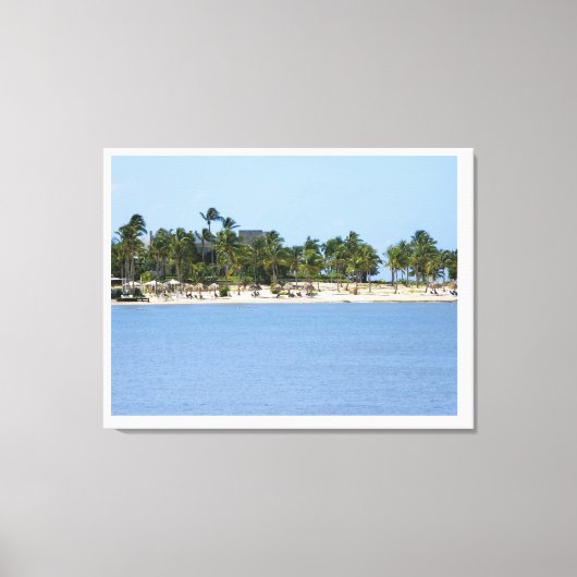 Tropisch uitzicht canvasprint canvas afdruk (Voorkant)