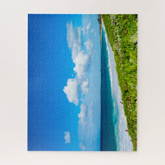 Tropisch Uitzicht van de Atlantische Oceaan Legpuzzel (Verticaal)