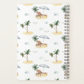 Tropisch vakantiestrand notitieboek (Achterkant)