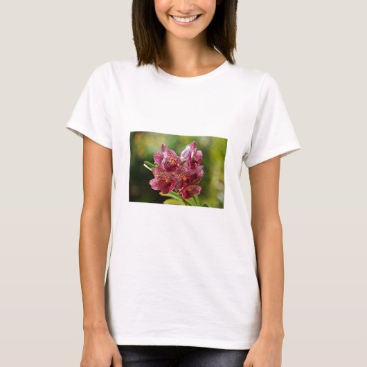 Tropisch Vanda Orchid Cluster T-shirt (Voorkant)
