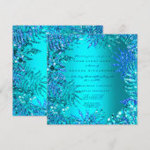 Tropisch Varens Strand Oceaan Blauw Turquoise Glit Kaart (Voorkant / Achterkant)